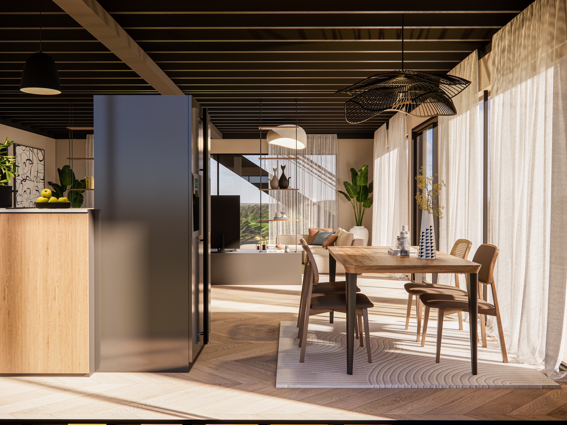 The Hub dining area