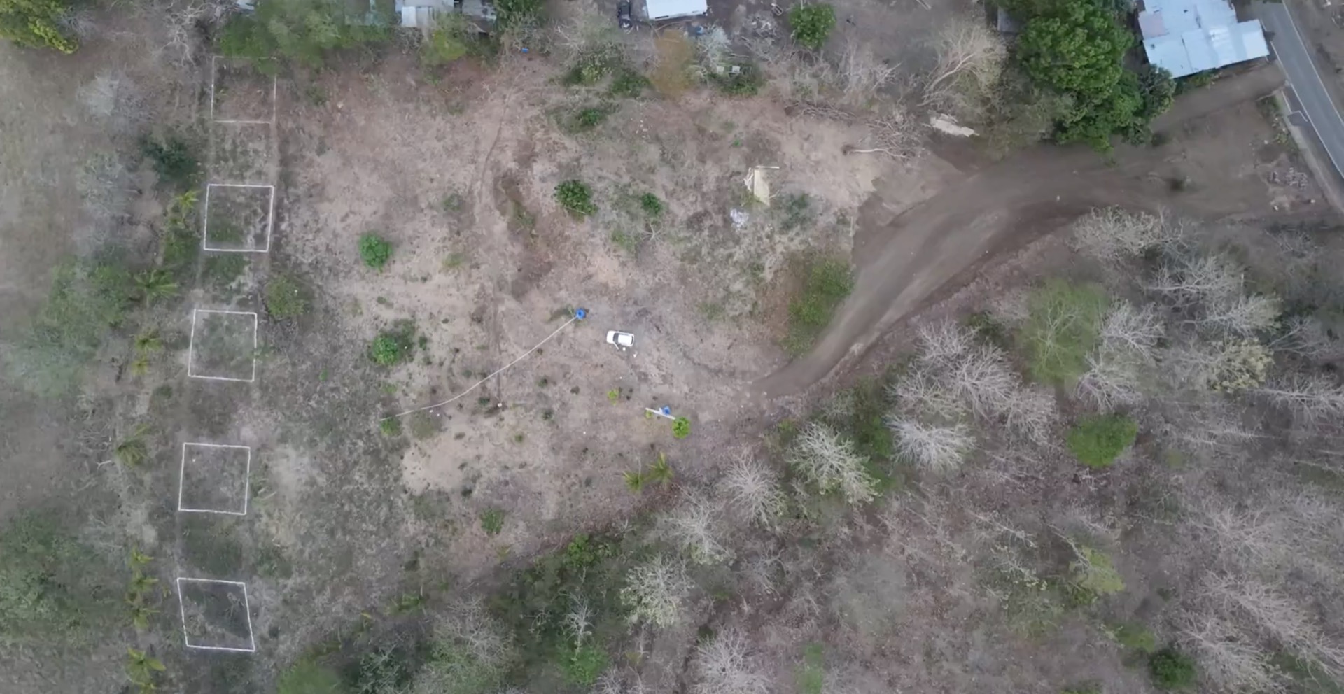 Real drone photo of the surveyed plots